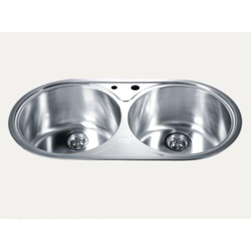 Stainless Steel Kitchen Sink Slot Dish Basin Kitchen Sink Drain Basket And Drain Pip Rectangular CH333