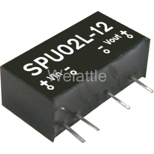 MEAN WELL original SPU02N-12 12V 167mA meanwell SPU02 12V 2W DC-DC Unregulated Single Output Converter