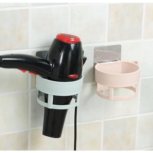 Wall Mounted Bathroom Hair Dryer Straightener Storage Hairdryer Holder Rack Organizer Bathroom Accessories Shelf Household Items