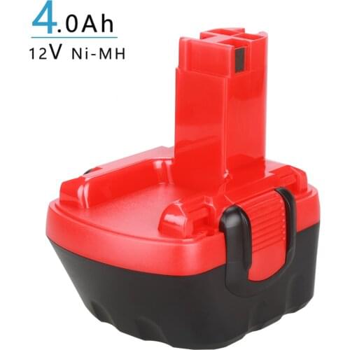 1 pc 12V 4.0Ah Ni-MH For Bosch BAT043 BAT045 Battery Replacement of PSR Fits BAT139 BAT046 BAT049 BAT120 2607335683 2607335692