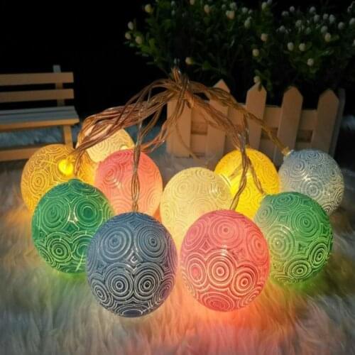 New LED Crack Ball Colored Light String Room Bedroom Festival Party Decoration