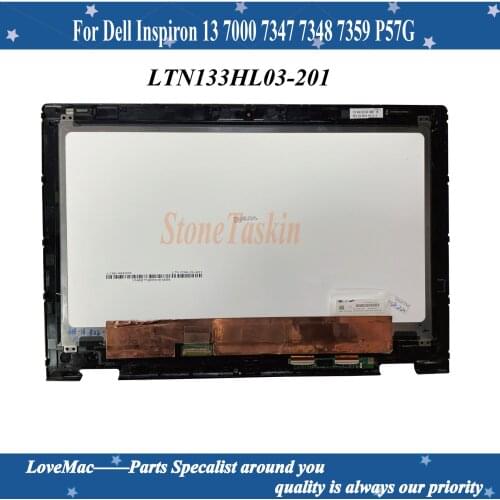 Original For Dell Inspiron 13 7000 7347 7348 7359 P57G LCD touch screen assembly LTN133HL03-201 LP133WH2 SP B1 HD FHD Tested