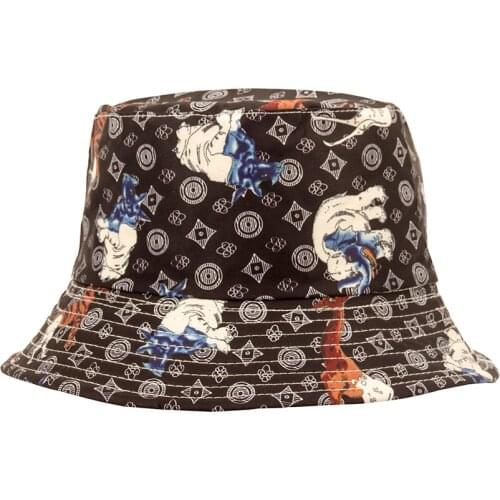 Double elephant fisherman hat Pony Korean version of tidal Sun shade sunblock sun hat animal pattern hat basin hat bucket hat