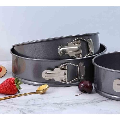 Removable Bottom Baking Mold Bakeware Cake Baking Mold Carbon Steel Baking Tool Bakeware Cake Pan with Lock Baking Set Cake Tool
