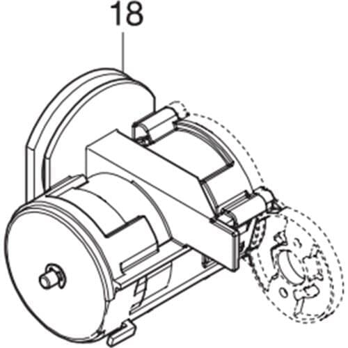 Gear assembly for Makita BCG180 CG100D