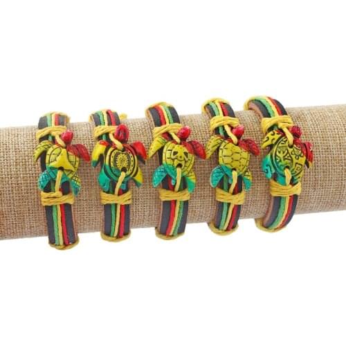 SunMoon Leather Bracelets