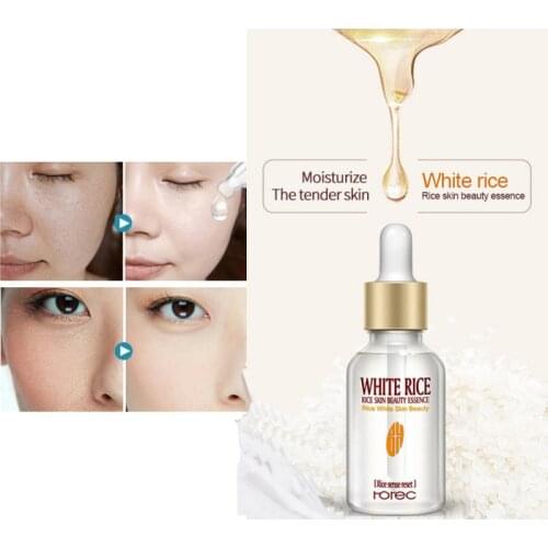 15ML Whitening Face Essence Liquid Pure Rice Whitening Moisturizing Serum Face Fine Lines Remove Skin Care Cream Korean TSLM2