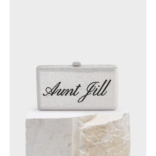 Women Wedding Party Prom Clear Crystal Diamond Evening Bags Clutch Purse Handbag Clutch Bag Lady Clutches Bags Shoulder Bags