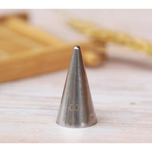 #00 Piping Nozzles Pastry Fondant Cup Cake DIY Chocolate Decorating Baking Tools Write Word Pull line Stainless Steel Icing Tips