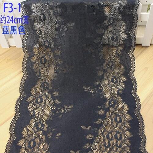 10Meters Delicate Black Mesh Tulle Embroidered Lace Trim DIY Fabric Clothes Accessories for Bra Underwear New