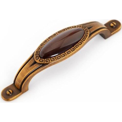 10Pcs Furniture Hardware Crystal Glass Kitchen Drawer Handle Knobs(C.C.:96 L:136mm)