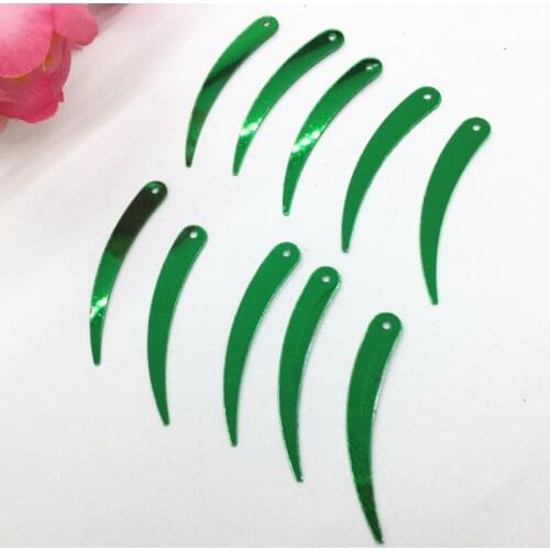 1000pcs/lot 5*32mm Chilli Ivory Sequins Garment Accessories Clothing Sewing For Crafts Green Flat Pailletten