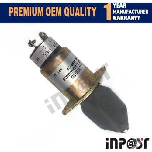 1751-24A6U1B1S5/SA-4259-24 24V Fuel Shutoff Solenoid For Kubota 3A ( 2 terminals )