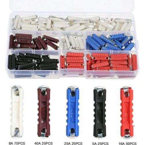 200Pcs 5A 8A 10A 16A 25A Ceramic Continental Car Fuse Automotive Bullet Fuse Assortment Classic Car Auto Fuse Kit Ceramic Fuse