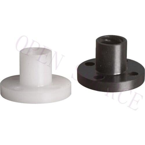 5pcs Black Or White T8 lead screw POM nut Delrin Nut for 8mm Threaded Rods, Prusa i3 3D Printer Z axis trapezoid motor nut