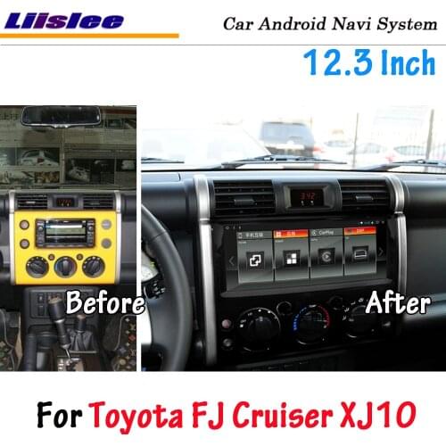 Android For Toyota FJ Cruiser XJ10 2006~2019 Stereo Car Screen Built-in Carplay DSP GPS Navi Map Navigation Multimedia