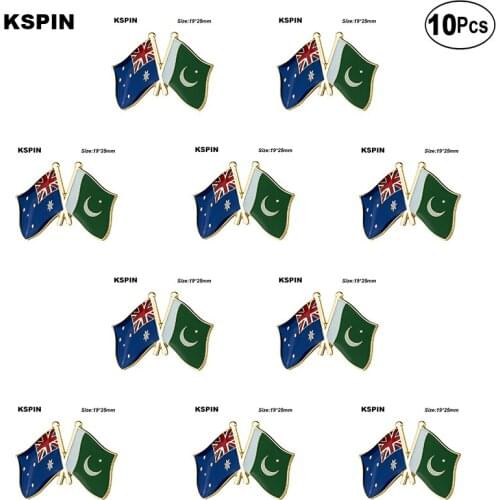 Australia Pakistan Friendship Brooches Lapel Pin Flag badge Brooch Pins Badges