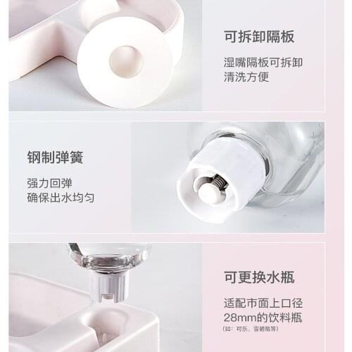 500ml Pet Bowl Anti Roll Non Wet Mouth Cat Automatic Water Feeder Teddy Dog