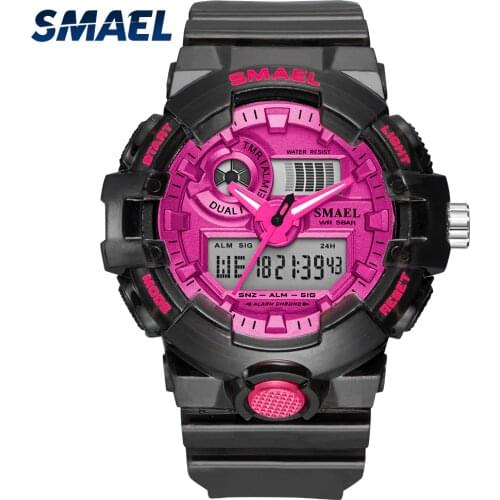 2020 NEW SMAEL Womens and Mens Watches Sport Watch Clock Couple Digital Wrist Watch 8023 Waterproof erkek saat LED Clock Gift