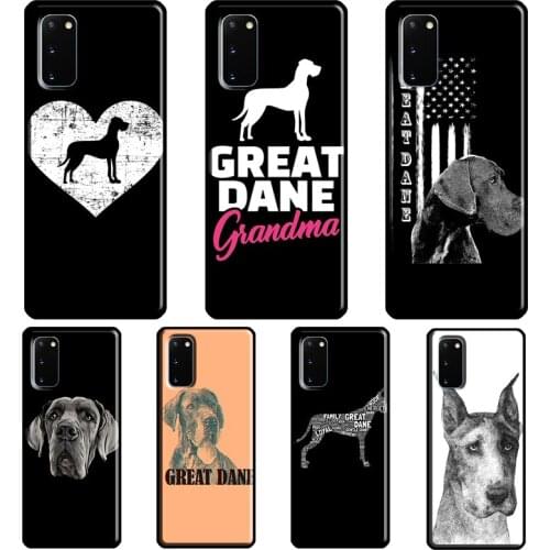 Great Dane Dog Cover For Samsung Galaxy S20 FE S21 Ultra Note 20 Note9 Note10 S8 S9 S10 Plus Phone Case