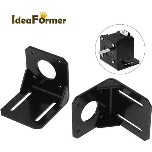 3D Printer Parts Nema 17/23 Stepper Motor Mount Bracket L-shape Motor Mounts Stand For 42*42 OR 57*57mm Stepper Motor Bracket