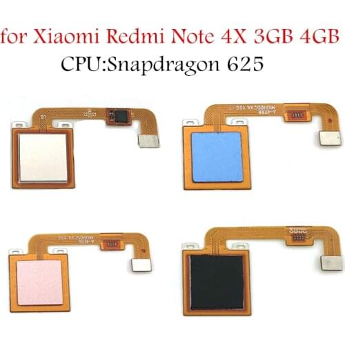 For Xiaomi Redmi Note 4X 3GB 4GB fingerprint scanner Home Button Flex Cable Touch ID Sensor Return Flex Cable Repair Parts