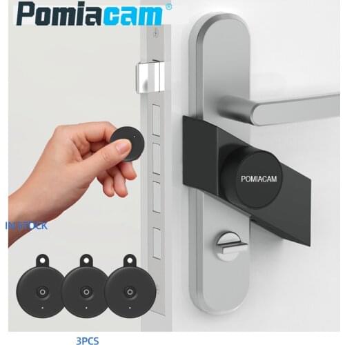 Electronic Door lock Smart App Control Silver/Black Smart Stick Lock Bluetooth Wirelless Open or Close Door work
