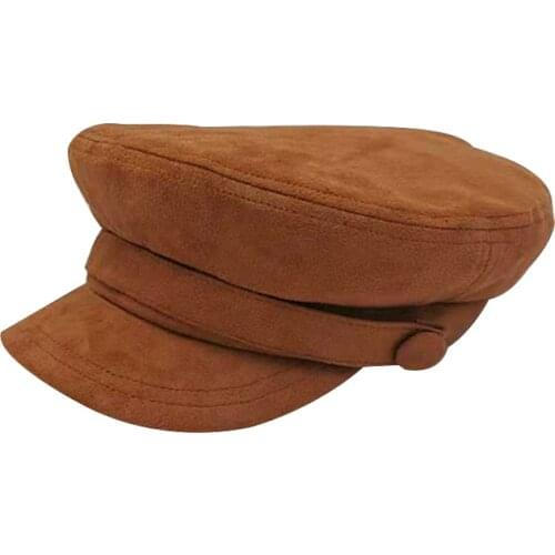 Camel Color Women Cap Military Newsboy Autumn Winter British Style Leisure Hat Accessories Warm Gift Winter Beret