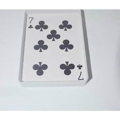Ice Bound Poker Omni Deck Glass Card Deck Magic Tricks Close Up Card Illusion Accessories Gimmick Sign Card to Clear Block Magie
