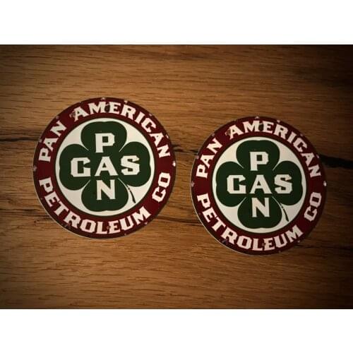 PAN Oil Decal Sticker Vintage Rat Rod Rat Hotrod Muscle Car V8 USA #306