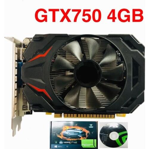 New GTX750 4G Graphics Viedio Card 128bit DDR5 For Pc Computer Gamer Desktop Gaming Discrete Graphics Card