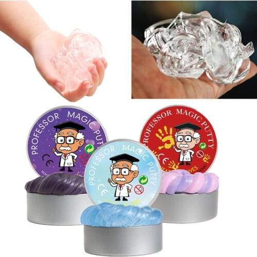 Transparent Slime Toys Never Dry No Borax Crystal Glue Plasticine Clay Kids Antistress Toy Supplies