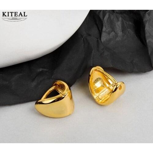 KITEAL Hot New Fashion silver color Perfume women clip on earrings Geometric reduction women earing wedding jewelry