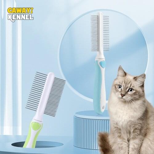 Cawayi Kennel Dog Comb Tool Pet Hair Brush Dog Cat Fur Brush Base Double-Side Home Furniture Sofa Clothes Cleaning Lint Brush