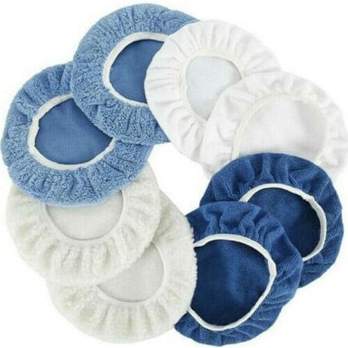 Replacement Car Polisher Pad Bonnet Universal Polishing Waxers Set Cover Bonnet