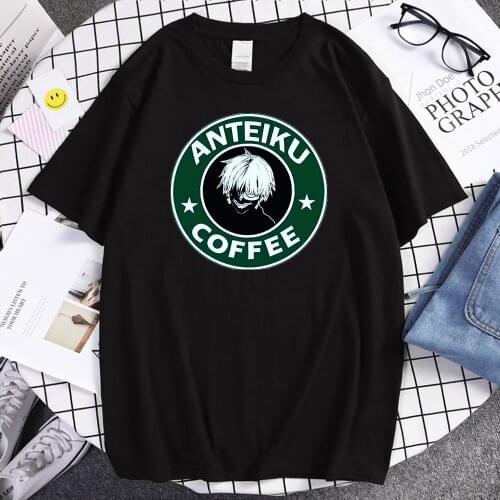 Tokyo Ghoul Ken Kaneki Japan Anime Ghoul Short Sleeve Men Casual T-shirt O-neck Brand T-shirt 2021 Fashion Streetwear