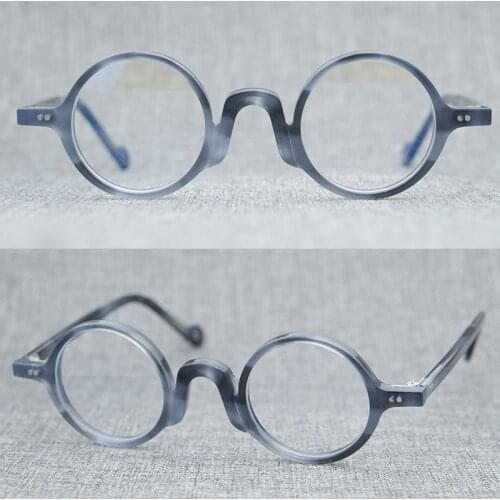 Vintage Quality Acetate eyeglasses retro round frame original Japan Handmade quality 5186 Whole-new design jelly color frame