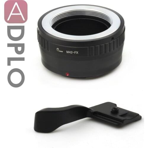 Pixco M42-FX M42 screw Lens to for Fujifilm X Mount Fuji X-A2 X-T1 X-A1 X-E2 Fuji FX X Adapter Ring + Hot Shoe Cover (black)