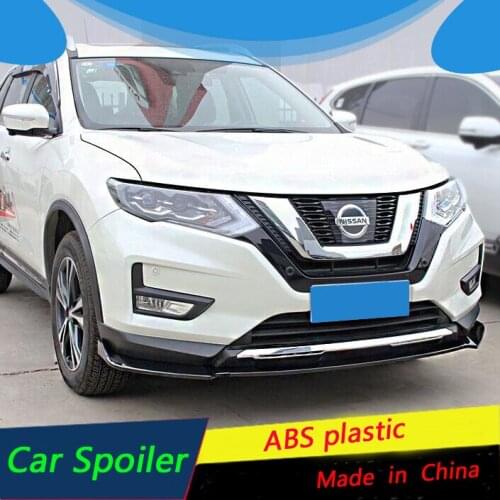 For Nissan X-Trail Front Bumper Diffuser Protector Fit 2017 2018 2019 2020 X-TRAIL Body kit bumper rear shovel lip rear spoiler