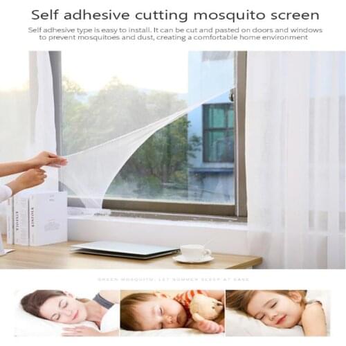 1pc Inset New Room Mosquito Anti Window Kitchen Insect Nets Door Indoor anti-mosquito mosquito net adhesive Screen Home Textile