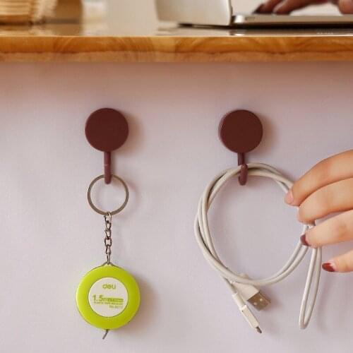 10 Pcs Hook With Adhesive Convenient Fashion Hanger Kitchen