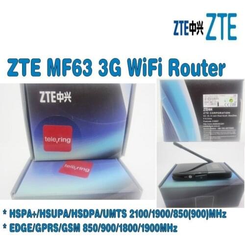 Lot of 10pcs ZTE MF63 Unlocked 3G GSM 21Mbps USB Router Mobile Hotspot plus with 3g antenna
