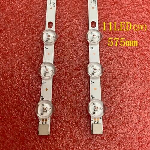 2 PCS 11LED LED Backlight strip for vestel 32D1333DB Hitachi 32HE1000 DLED32265HD DLED32167HDDVD 32D1333DB LT-32C690 LT-32C896