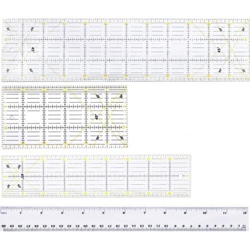 30/45/60cm Quilting Sewing Patchwork Ruler Cutting Tool Thick Transparent DIY Dedicated Patchwork Tools