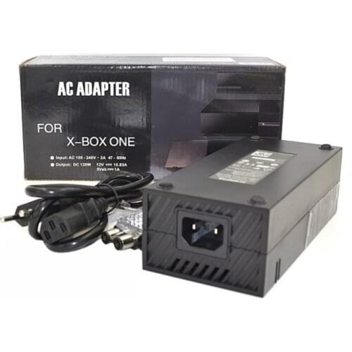 AC Adapter Charger Power Supply Cable Cord for Microsoft Xbox One Console with EU/US/UK Plug 110-240V Replacement Charger