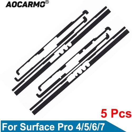 Aocarmo 5Pcs/Lot For Microsoft Surface Pro 4 / Pro 5 / Pro 6 / Pro 7 Display Adhesive Frame Glue LCD Front Sticker Tape
