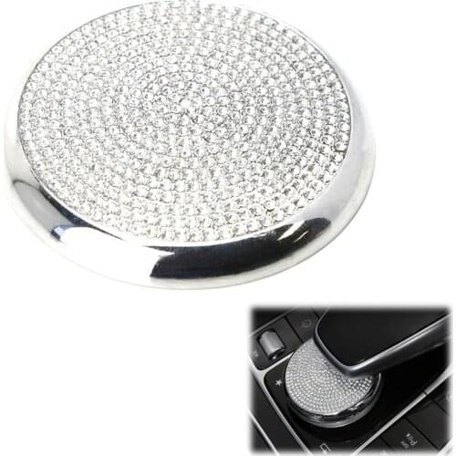 Car Center Control Mouse Multimedia Button Knob Diamond Cover Trim for Mercedes Benz C E GLC Class W205 W213 X253