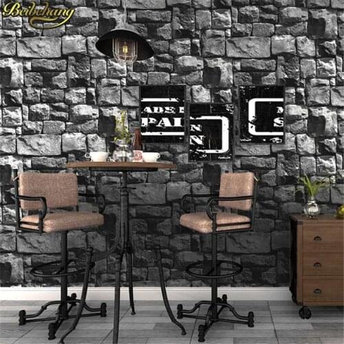 Beibehang Nordic Brick wallpaper for living room imitation marble stone TV background wall brick antique 3D wallpaper roll