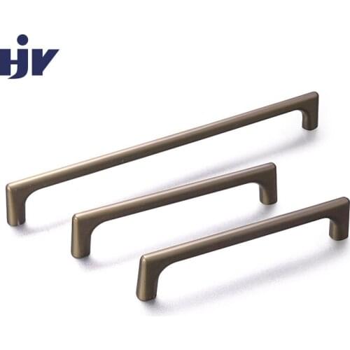 HJY Kitchen Handle Gold Zinc Alloy Furniture Handle Door Cabinet Antique Wardrobe Drawer Pulls Hardware Vintage Accessory Z408