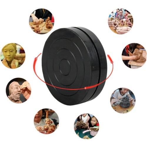 Black Pull Clay Sculpting Tool Pottery Wheel Rotate Turntable Swivel Pottery Turntable Student Clay Pottery Sculpture Turntable